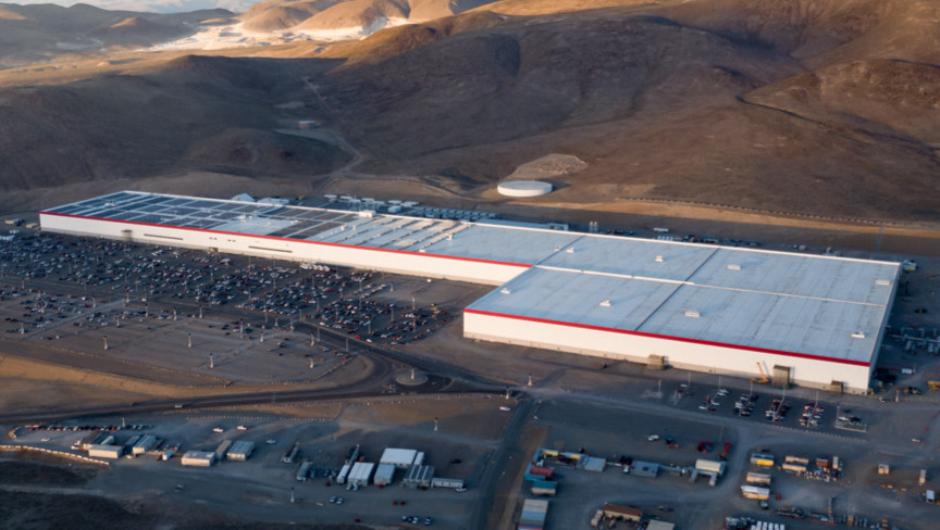 内华达超级工厂无人机拍摄视图